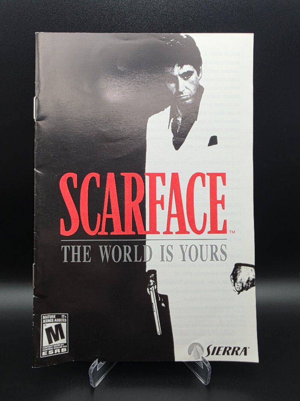 Scarface The World is Yours - PS2 - Manual Only **NO GAME!